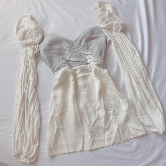 LPA Dresses & Skirts - LPA dolly sheer sleeve dress ♡